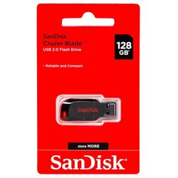 Sandisk Cruzer Blade USB 2.0 Flash Drive 128GB